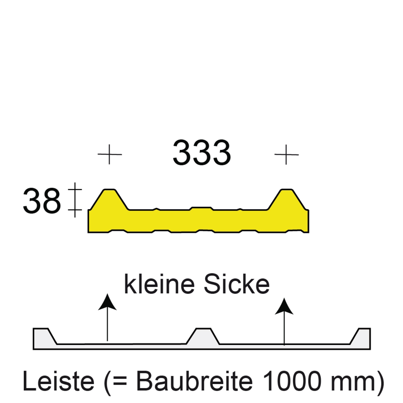 Profilfüller-Leiste Isodach Metecno G4 38/333