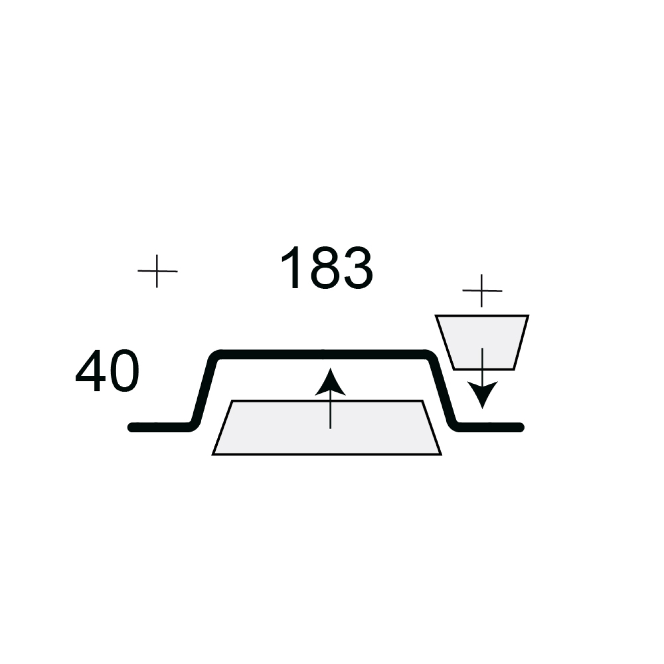 Profilfüller Stücke - Profil 40/183