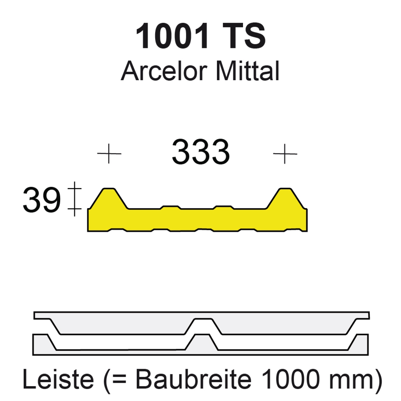 Profilfüller-Leiste Isodach 1001 TS - 39/333