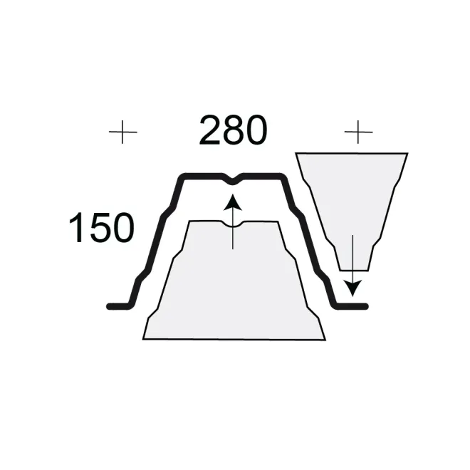 Profilfüller Stücke - Profil 150/280
