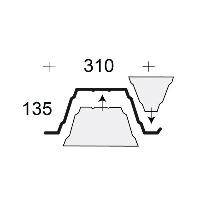 Profilfüller Stücke - Profil 135/310