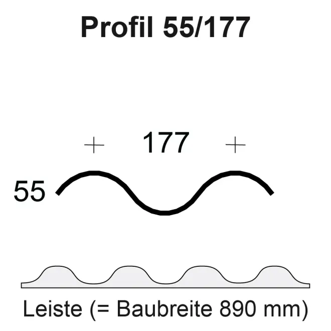 Profilfüller Welle 55/177 - Welle 5 + 6