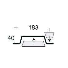 Profilfüller Stücke - Profil 40/183