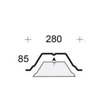 Profilfüller Stücke - Profil 85/280
