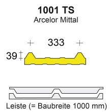 Profilfüller-Leiste Isodach 1001 TS - 39/333