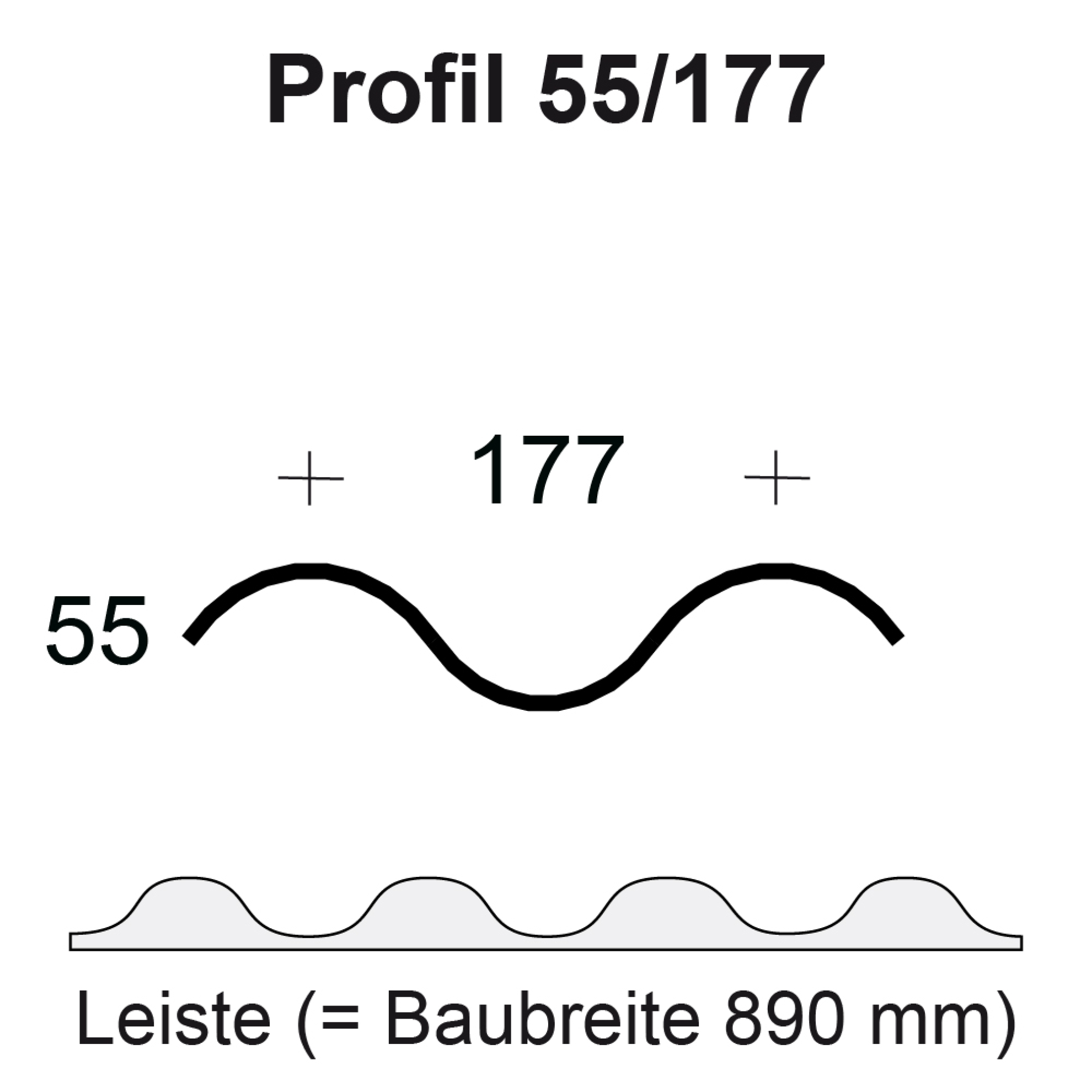 Profilfüller-Leiste Eternit Welle 5 + 6 Profilfüller-Leiste Eternit Welle 5 + 6